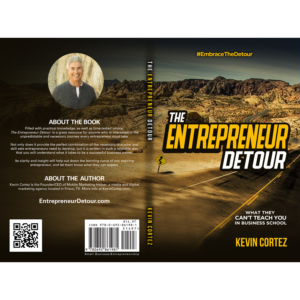 The Entrepreneur Detour Book Cover | Book Cover Design by jeffdefy