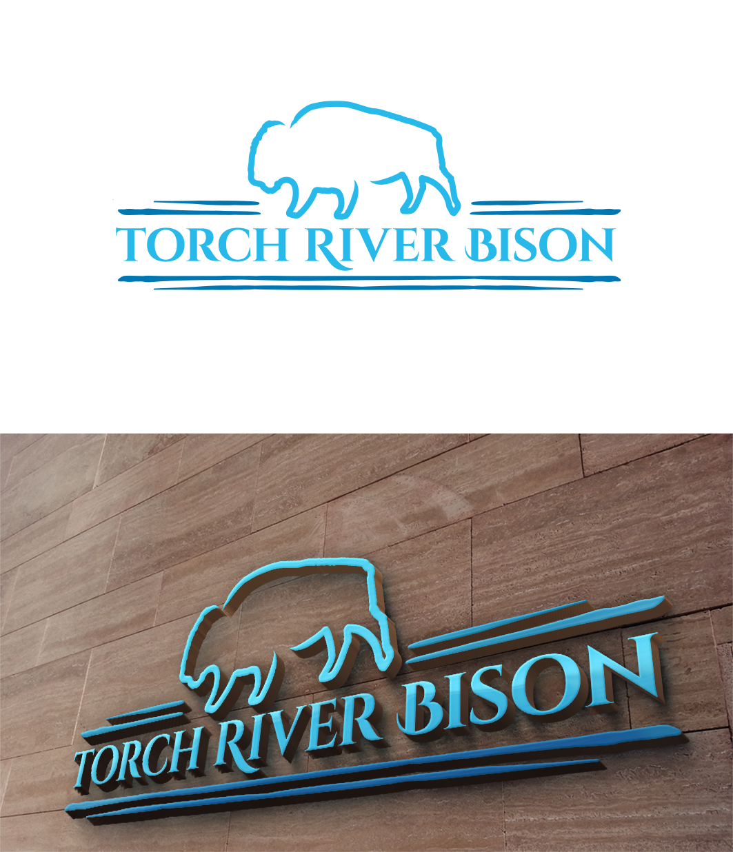Logo Design by trufya for Torch River Bison | Design #14164185