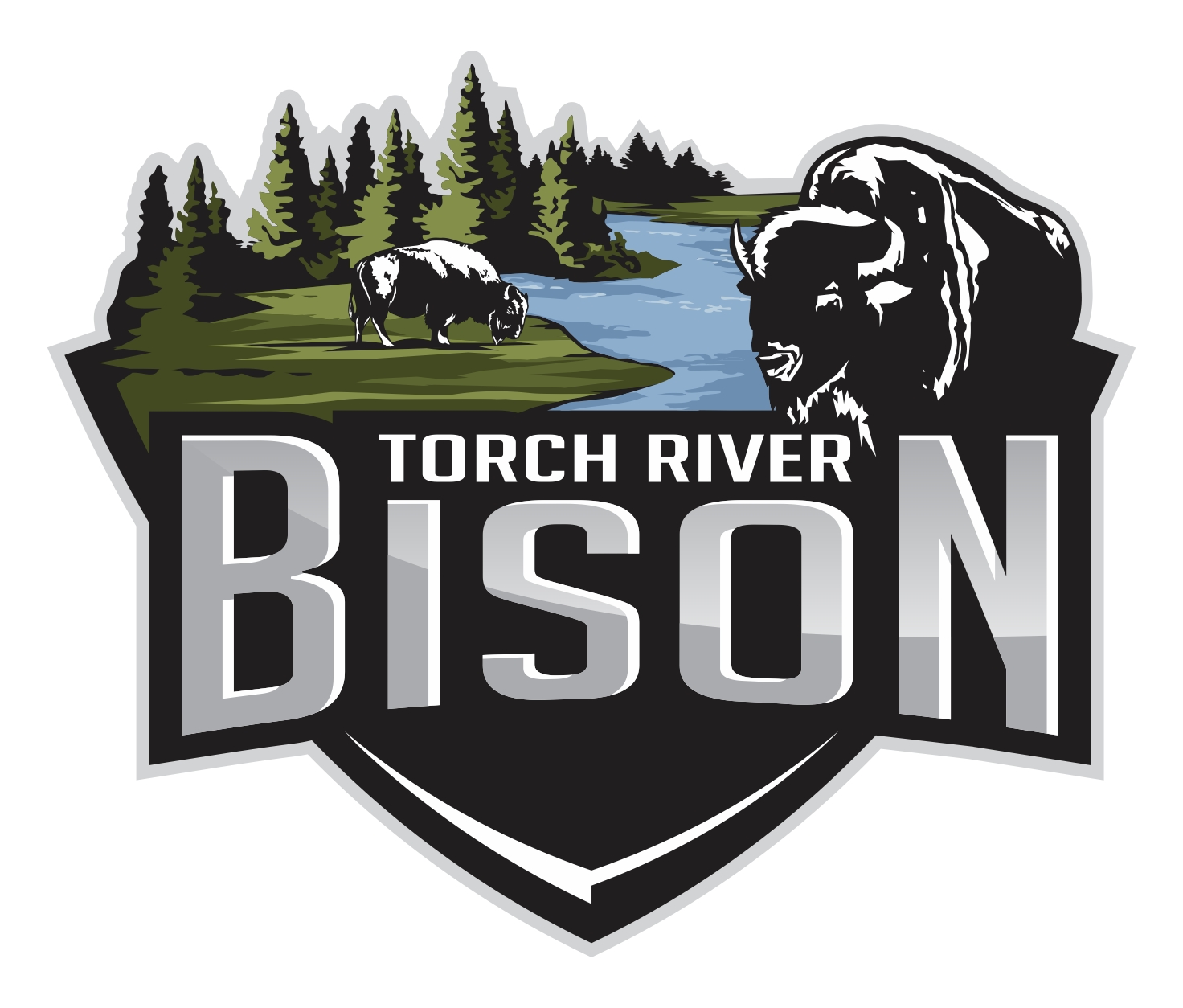 Logo Design by r-toha for Torch River Bison | Design #14378711