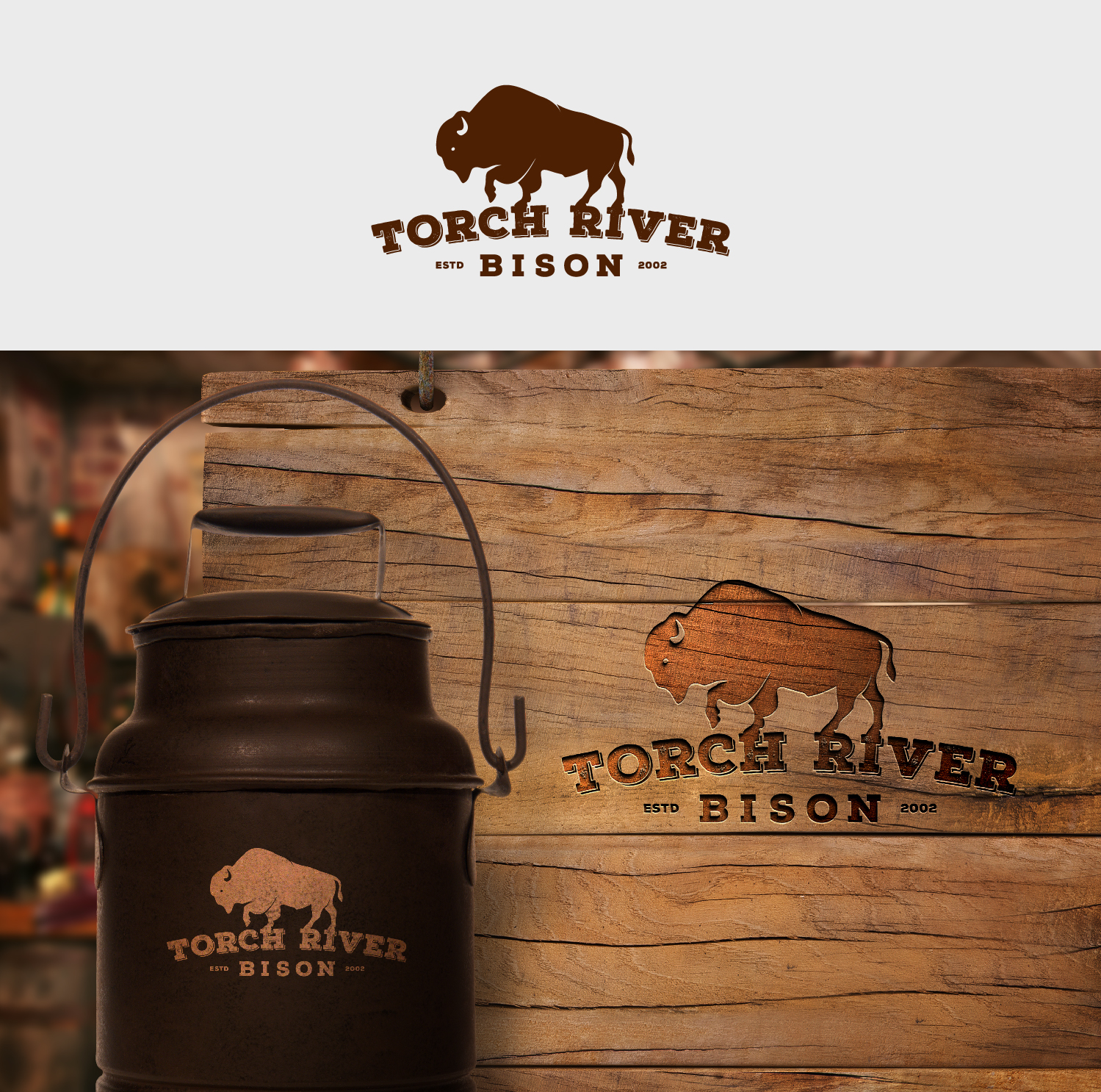 Logo Design by StalkerV for Torch River Bison | Design #14100229