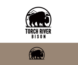 Logo Design by sprocket33 for Torch River Bison | Design #13981863