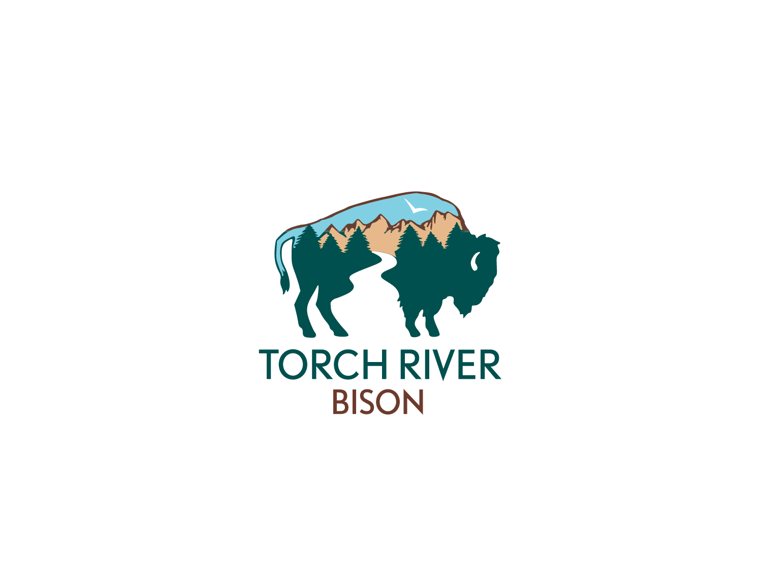 Logo Design by kaghyu for Torch River Bison | Design #13981530