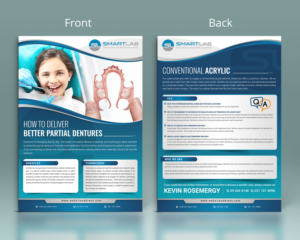 SmartLab needs an insert advertising two dental laboratory products to go inside a Dental magazine. | Diseño de Flyer por SAI DESIGNS