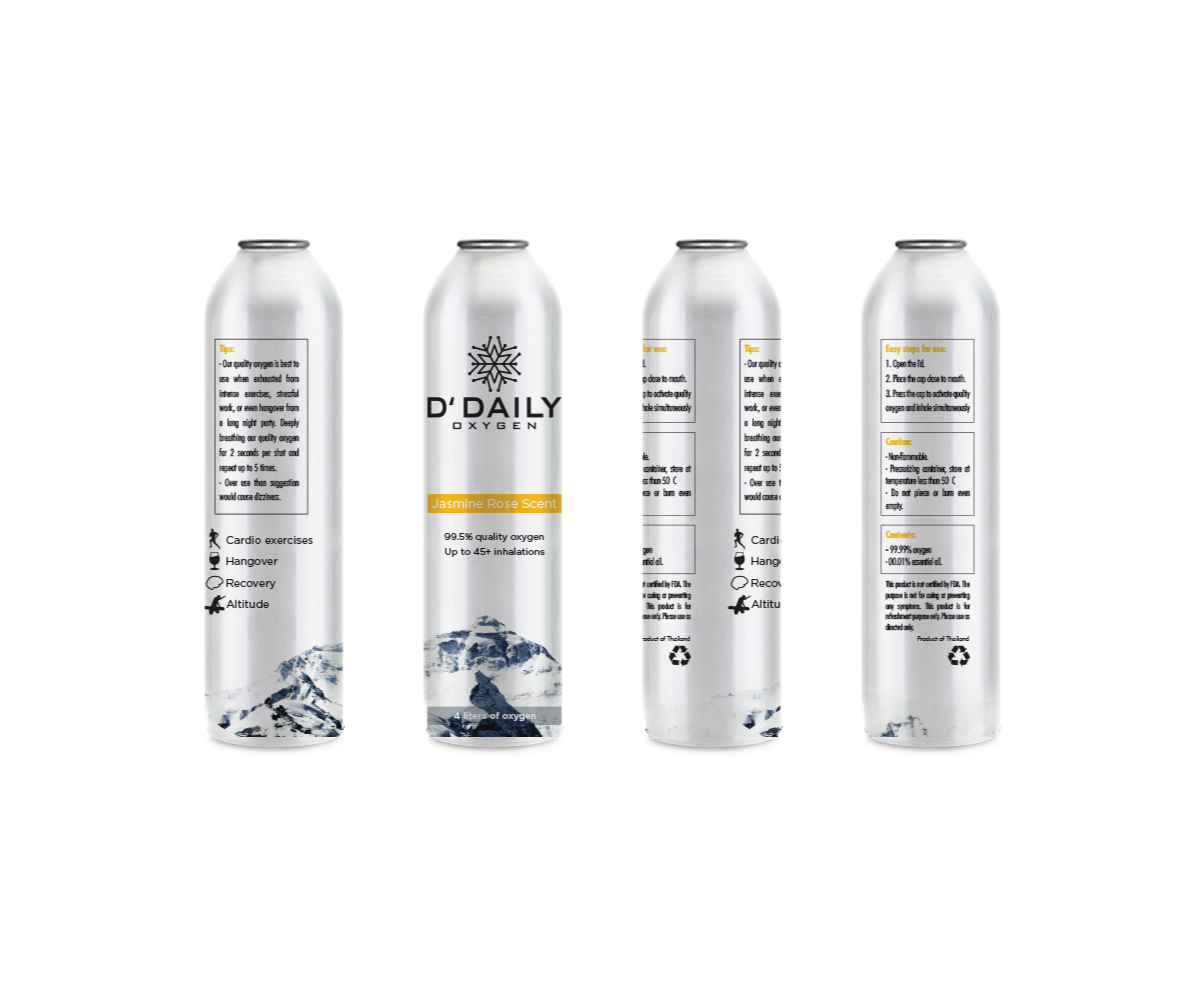 Label Design by Sergio Coelho for DAILY OXYGEN CO., LTD. | Design #14241911