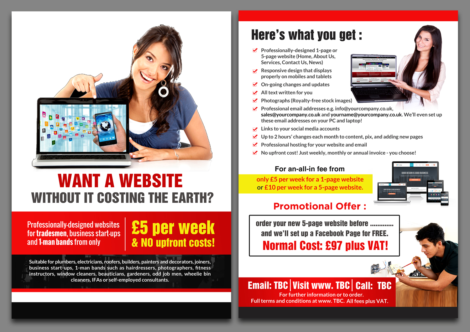 Flyer Design by debdesign for Red Flame Marketing | Design #14096125