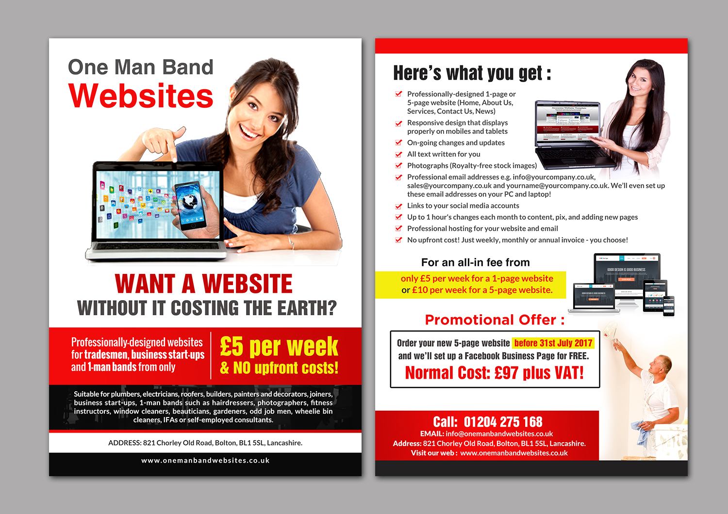 Flyer Design by debdesign for Red Flame Marketing | Design #14192800