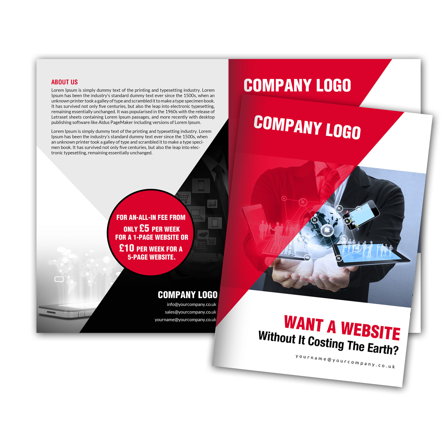 Diseño de Flyer por creative.bugs para Red Flame Marketing | Diseño #13960173