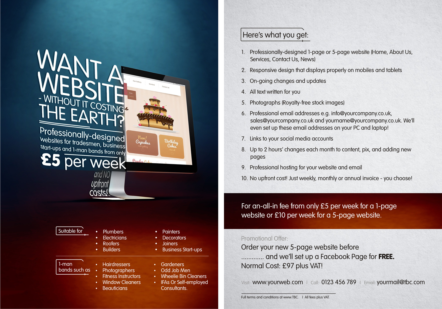 Diseño de Flyer por Marketing Wings para Red Flame Marketing | Diseño #13961817