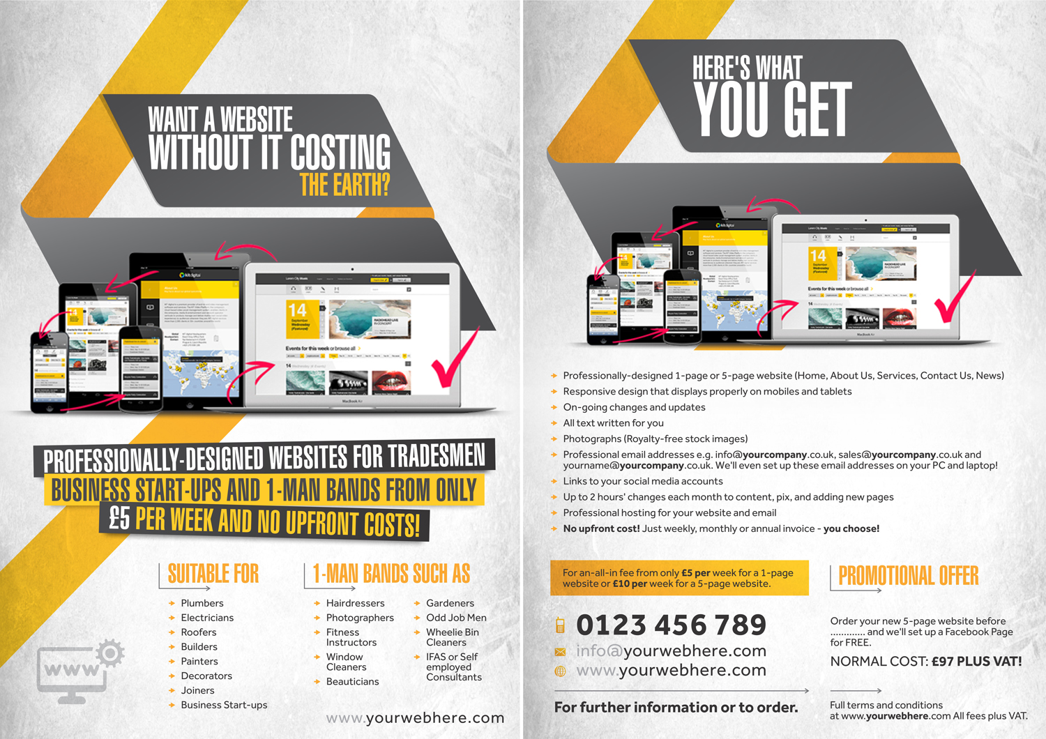 Diseño de Flyer por Marketing Wings para Red Flame Marketing | Diseño #13976767