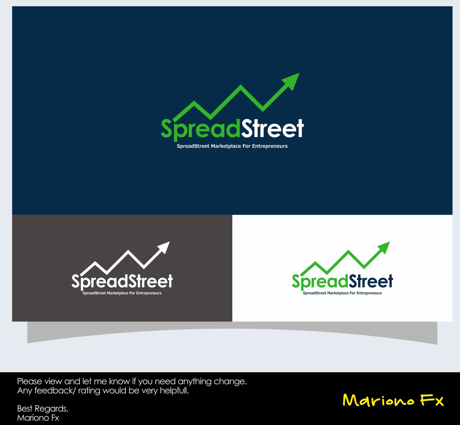 Logo Design by Mariono Fx for SpreadStreet | Design #13955101