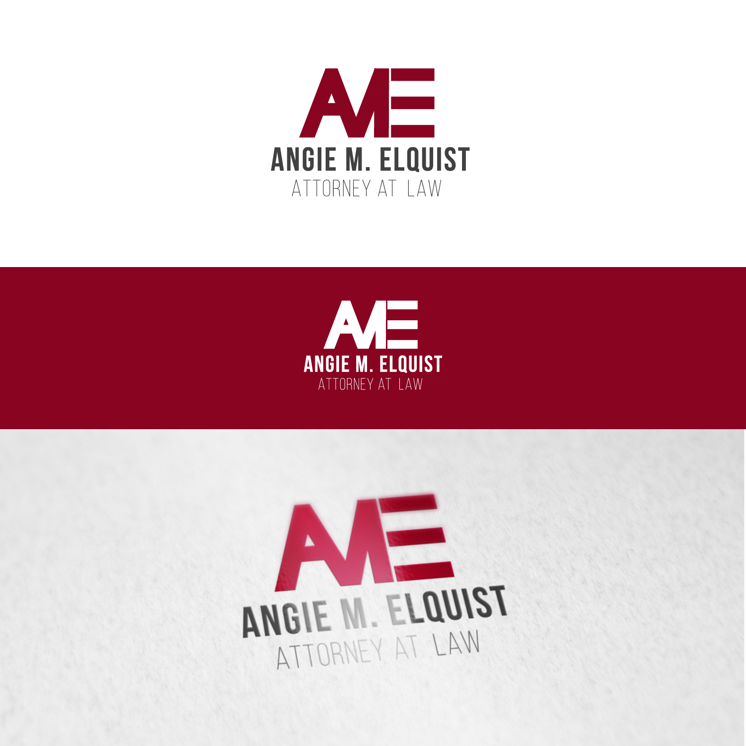 Logo Design by wdishan fernando for The Law Office of Angie M. Elquist | Design #13962959