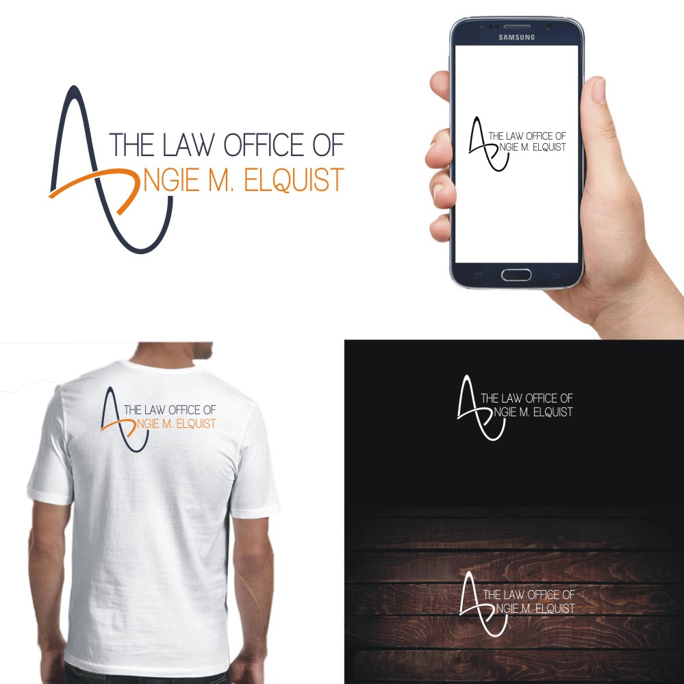 Logo Design by webeezine for The Law Office of Angie M. Elquist | Design #13957793