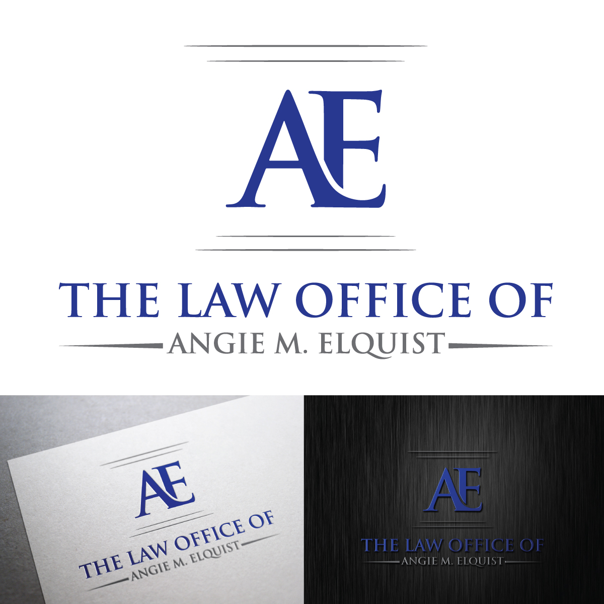 Logo Design by johnnyblackman for The Law Office of Angie M. Elquist | Design #13955380