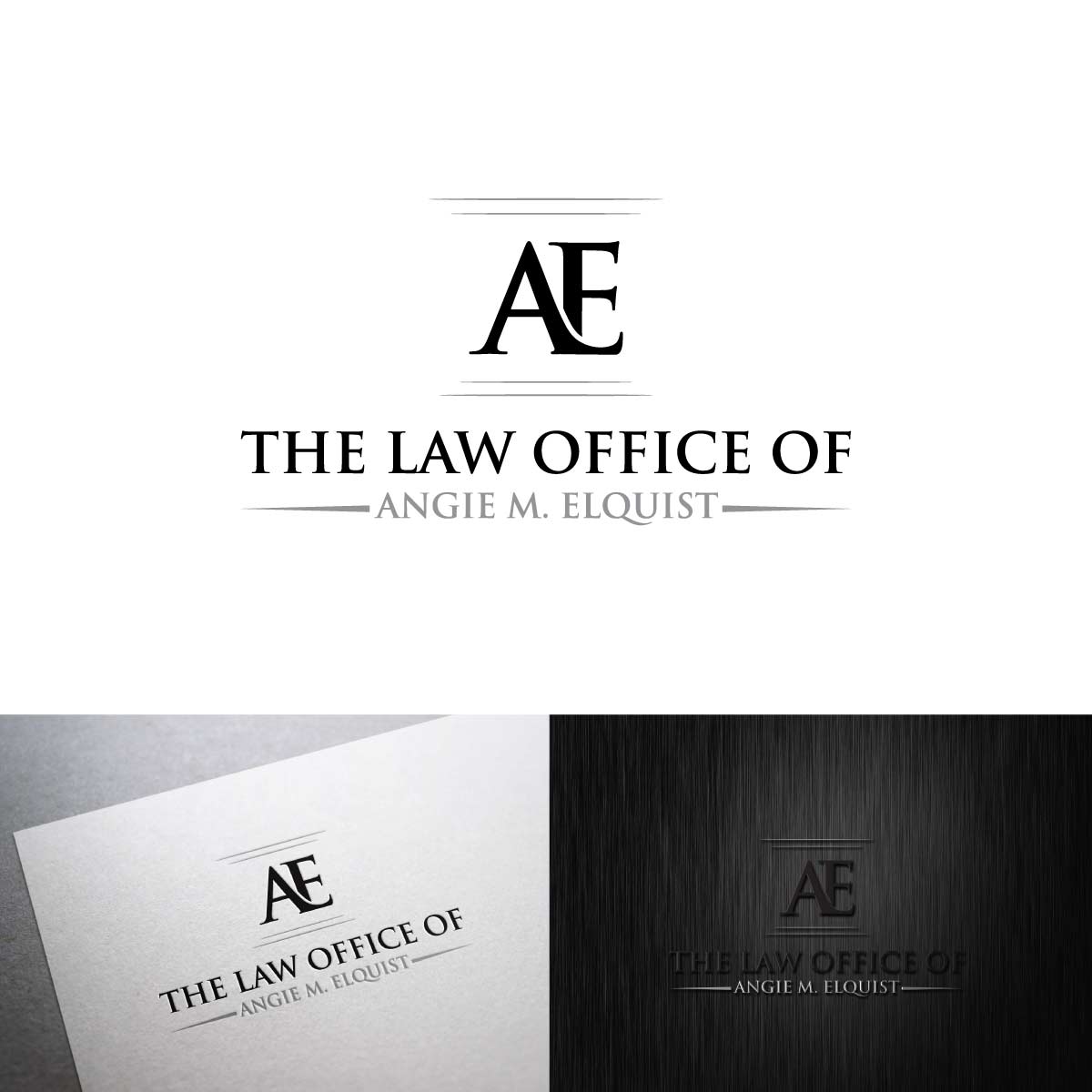 Design de Logo par johnnyblackman pour The Law Office of Angie M. Elquist | Design #13967029