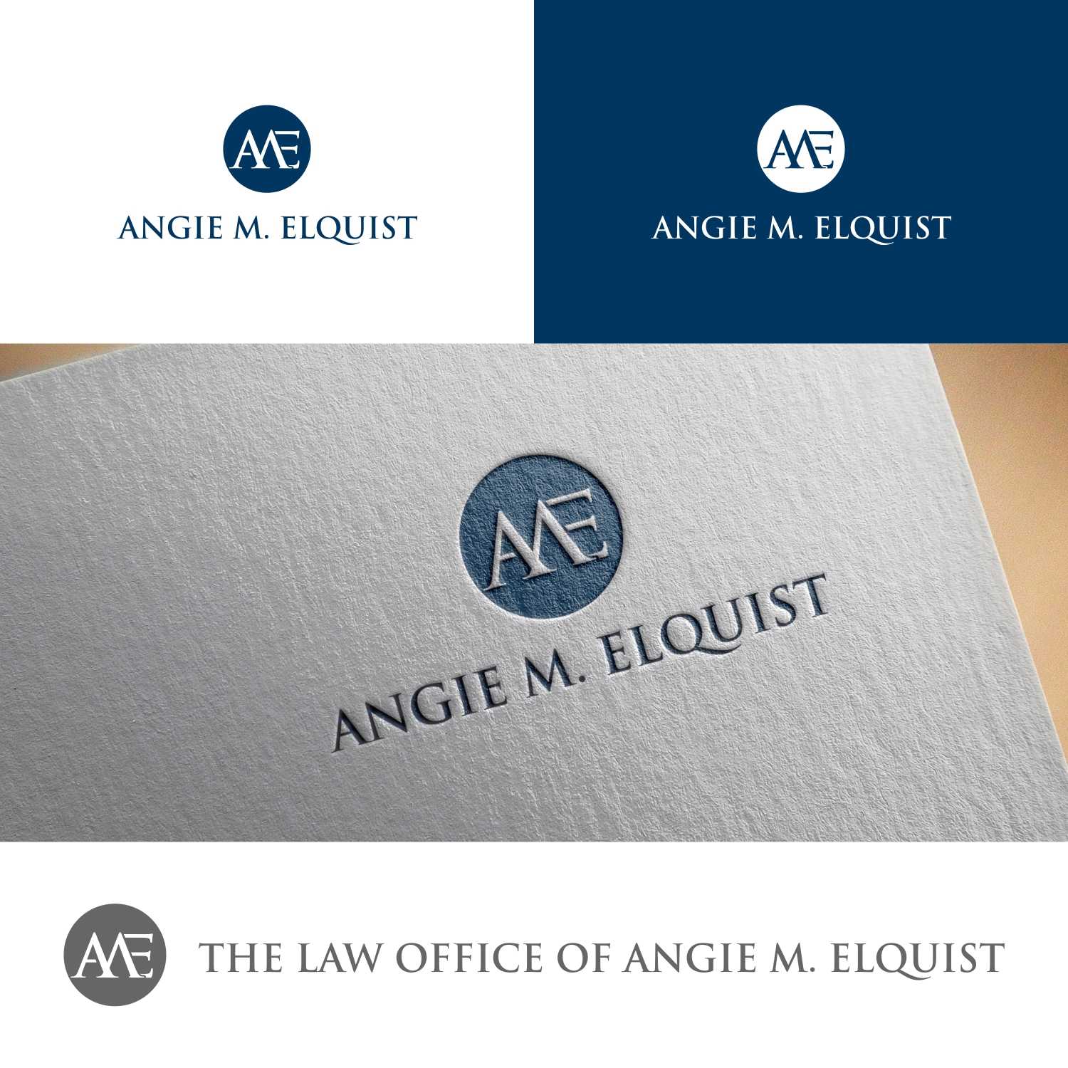 Logo Design by manto.bjb for The Law Office of Angie M. Elquist | Design #13963767