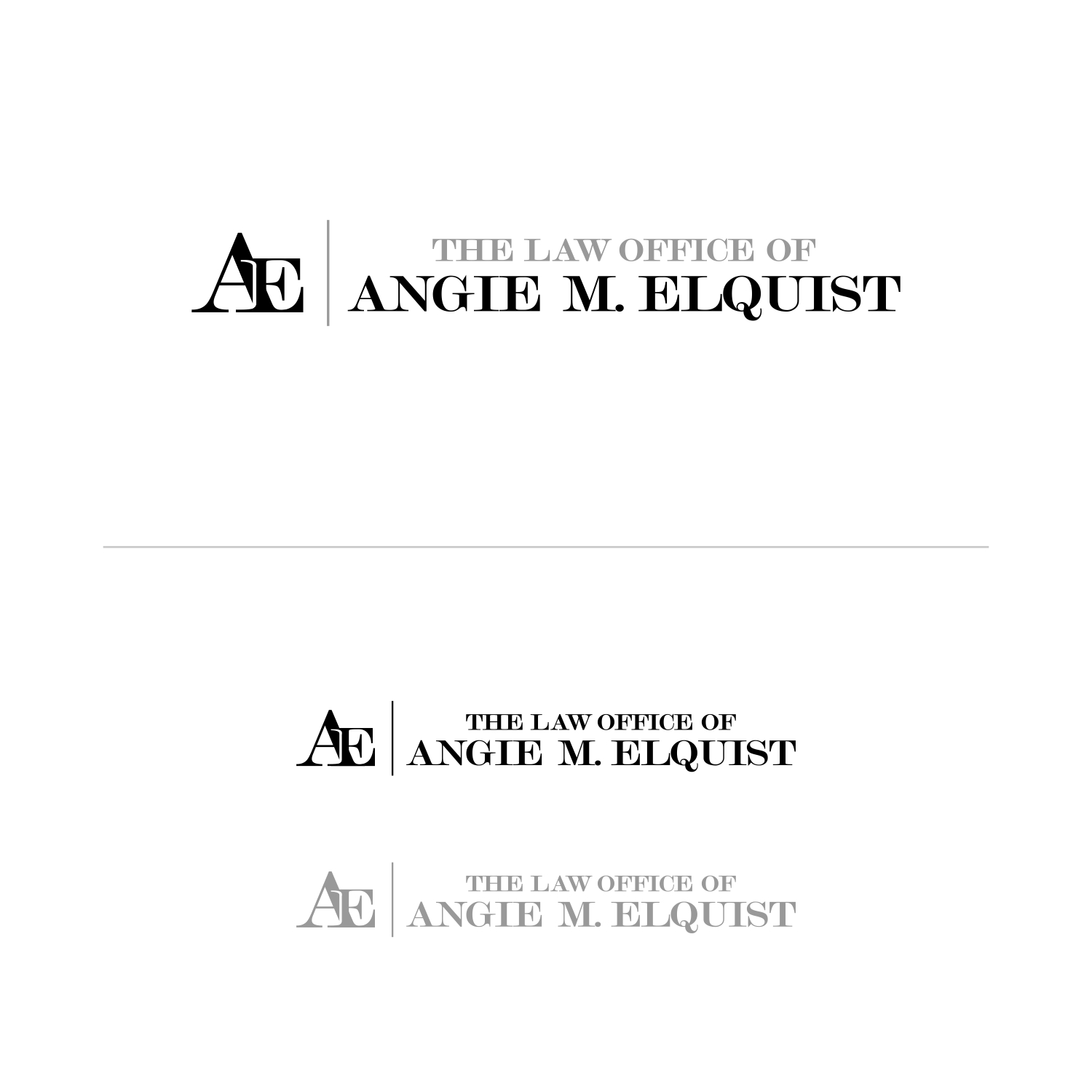 Logo Design by manto.bjb for The Law Office of Angie M. Elquist | Design #13980799