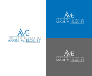 Logo Design by tani_sha321 for The Law Office of Angie M. Elquist | Design: #13956976