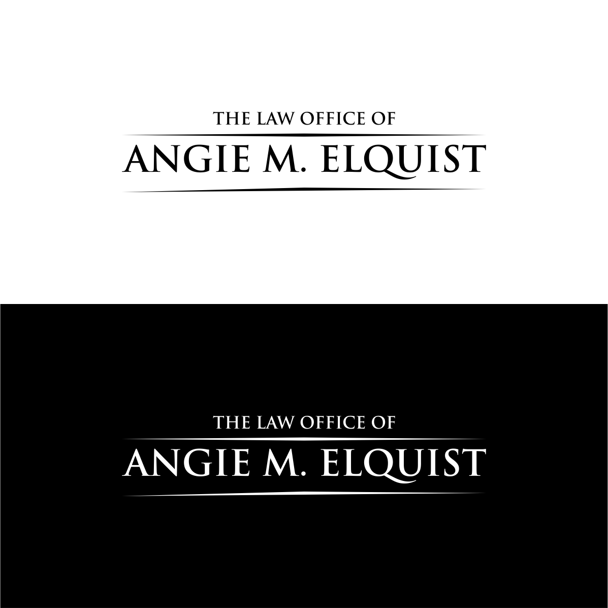 Logo-Design von myusf für The Law Office of Angie M. Elquist | Design #13954846