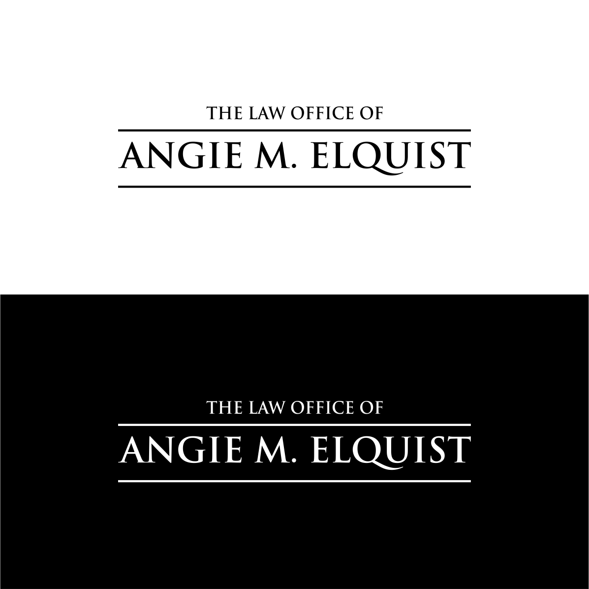 Logo Design by myusf for The Law Office of Angie M. Elquist | Design #13954861