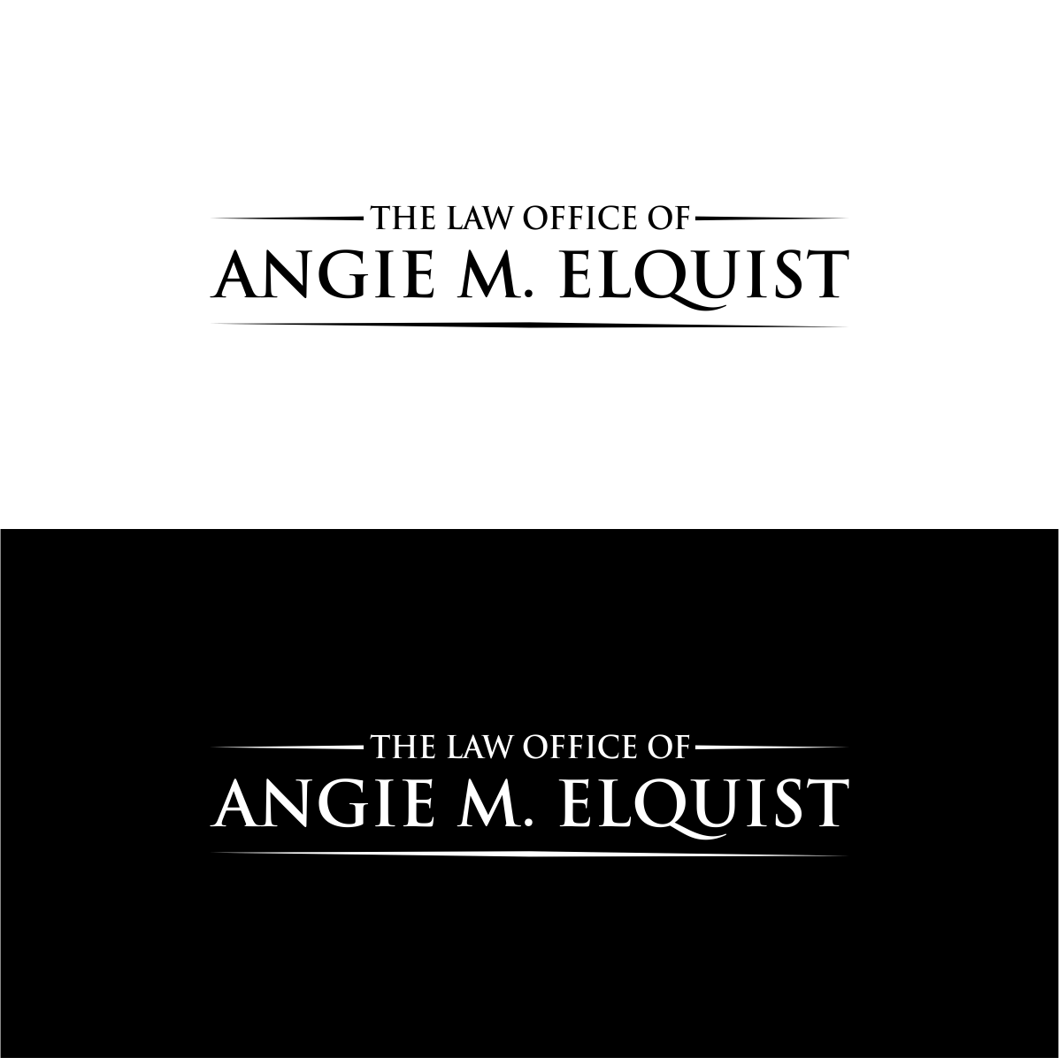 Logo-Design von myusf für The Law Office of Angie M. Elquist | Design #13954922