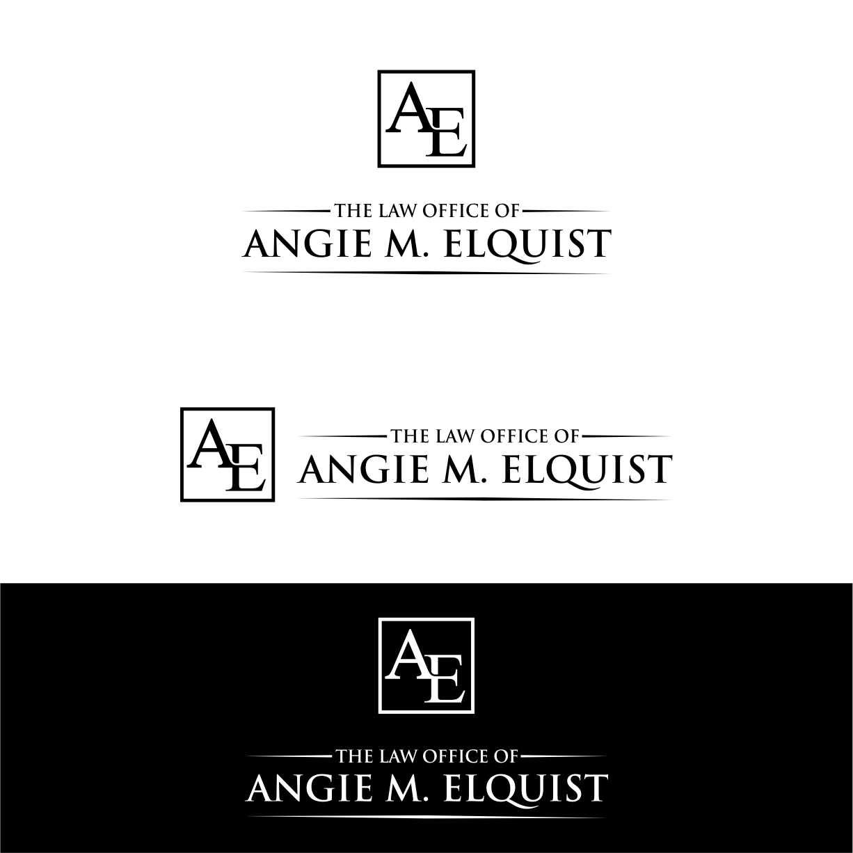 Design de Logo par myusf pour The Law Office of Angie M. Elquist | Design #13965598