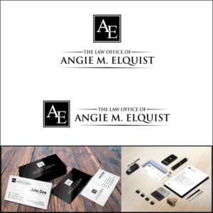Logo Design by myusf for The Law Office of Angie M. Elquist | Design: #13965871