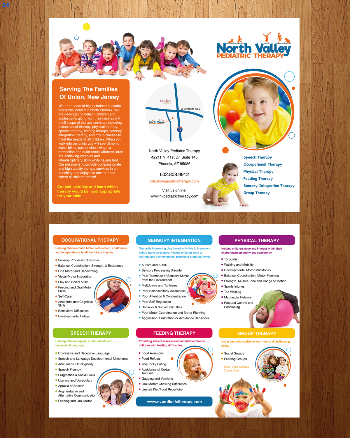 Broschüren-Design von uniquedesign10 für North Valley Pediatric Therapy | Design #13968782
