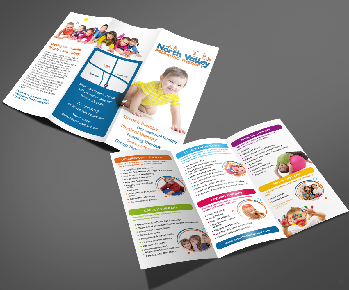 Brochure Design by uniquedesign10 for North Valley Pediatric Therapy | Design #13969020