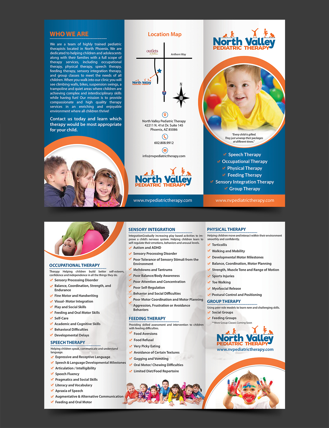 Brochure Design by aspiremedia for North Valley Pediatric Therapy | Design #13956679
