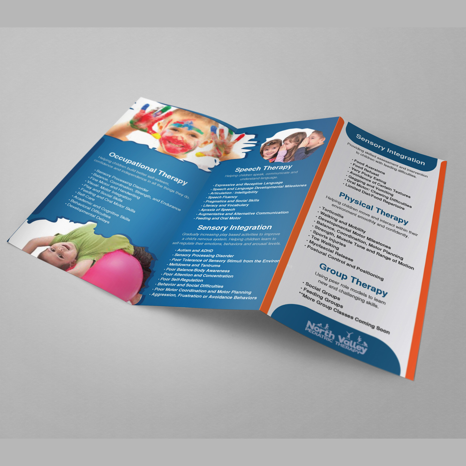 Bold, Serious, Medical Brochure Design for North Valley Pediatric