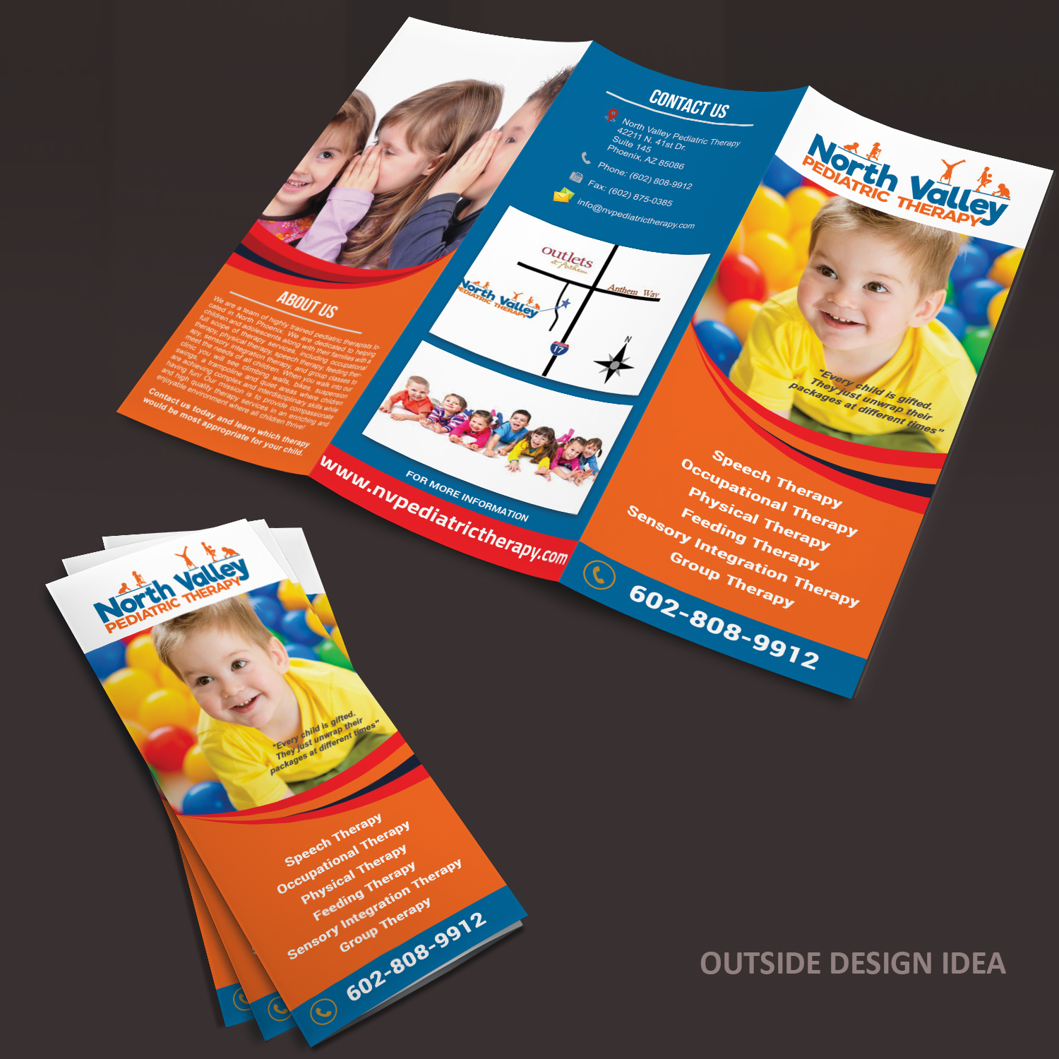 Diseño de Brochure por Venkat para North Valley Pediatric Therapy | Diseño #13965149
