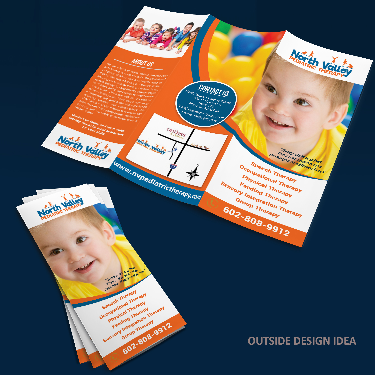 Diseño de Brochure por Venkat para North Valley Pediatric Therapy | Diseño #13965154
