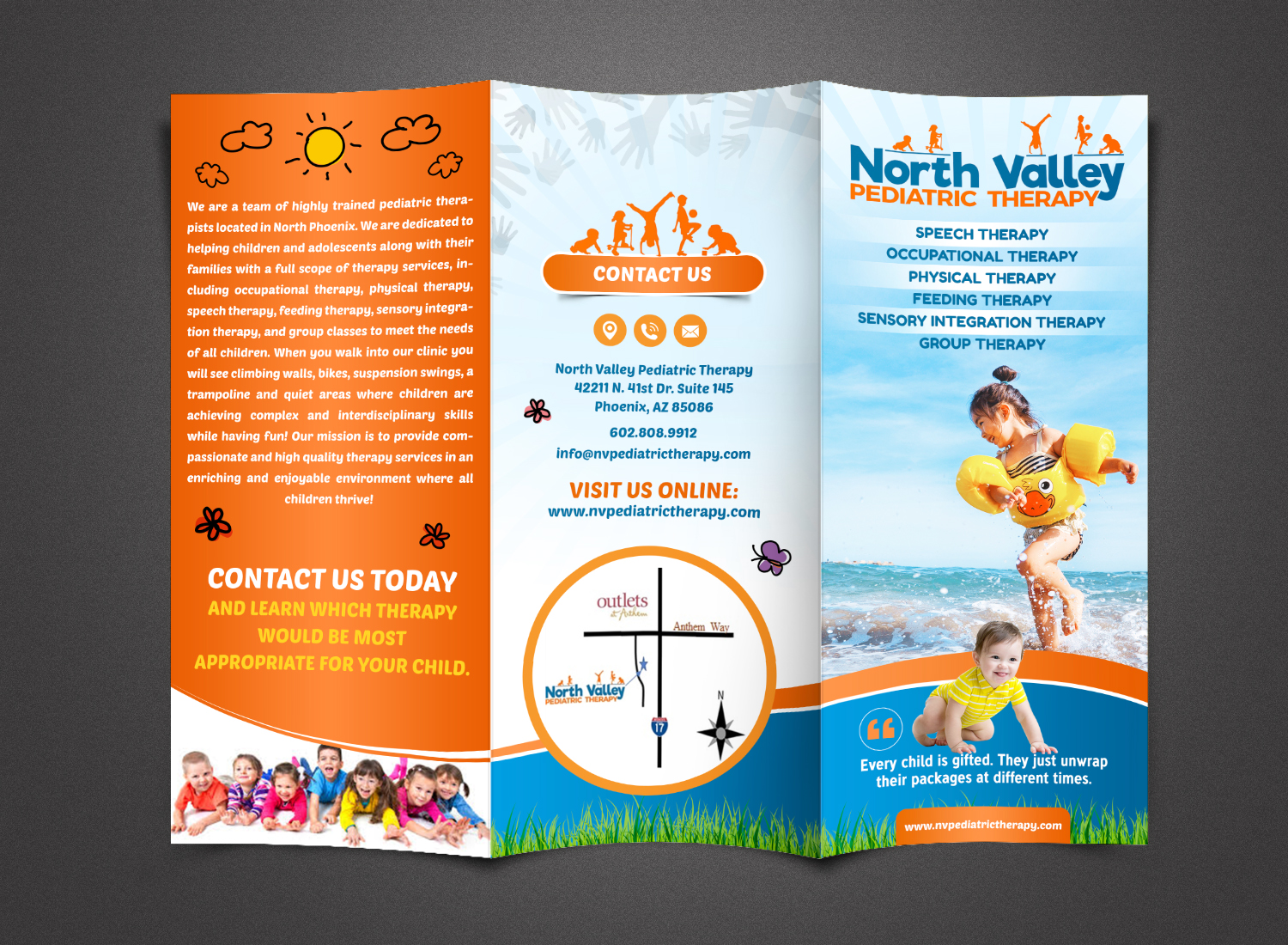 Brochure Design by SAI DESIGNS for North Valley Pediatric Therapy | Design #13960700
