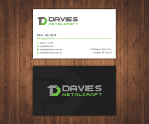 Business Card Design by Stylez Designz for Davies Metalcraft | Design: #13981823