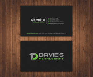 Visitenkarten-Design von Stylez Designz für Davies Metalcraft | Design: #13981827