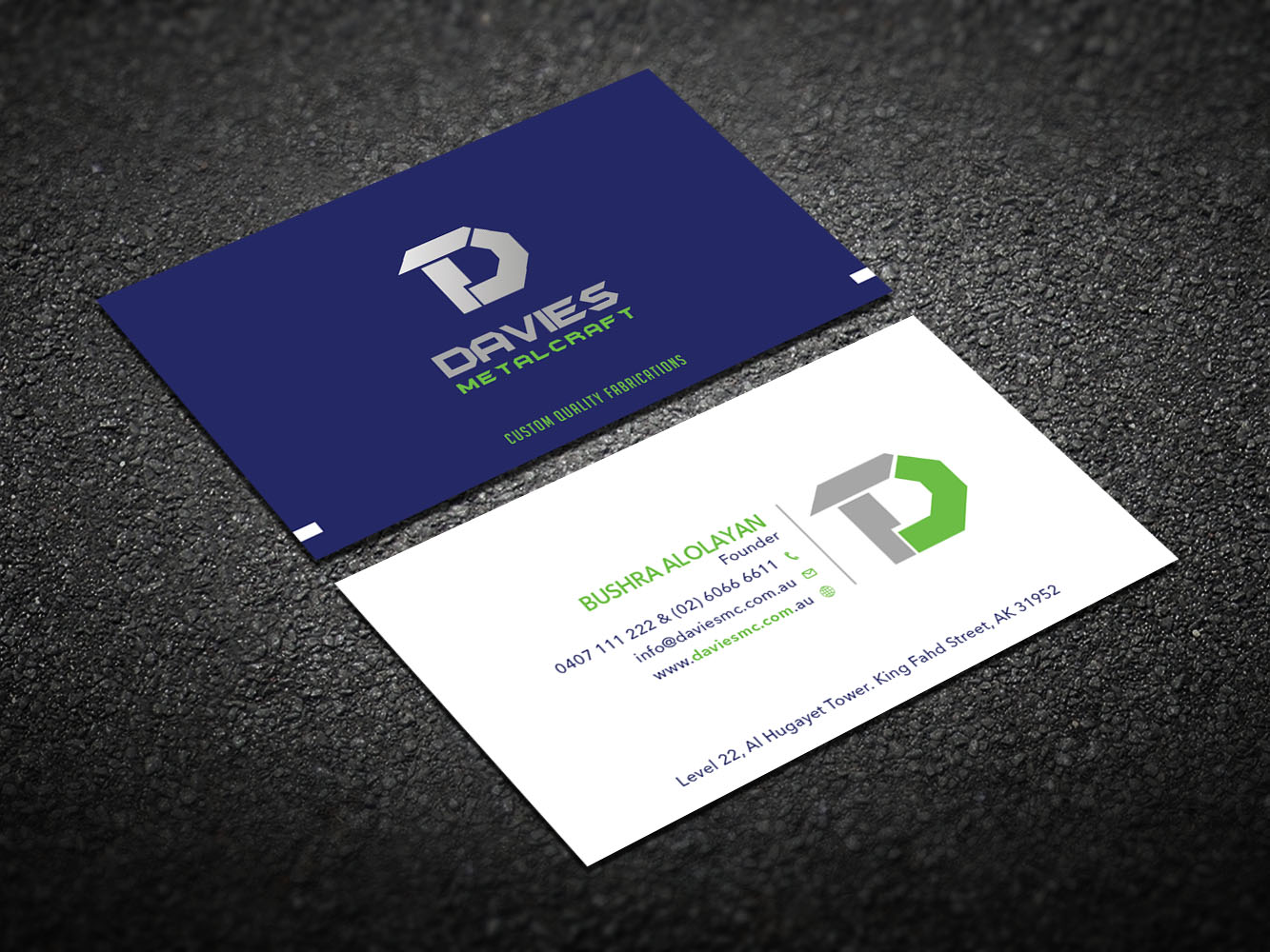 Business Card Design by Verified artistry for Davies Metalcraft | Design #13964482