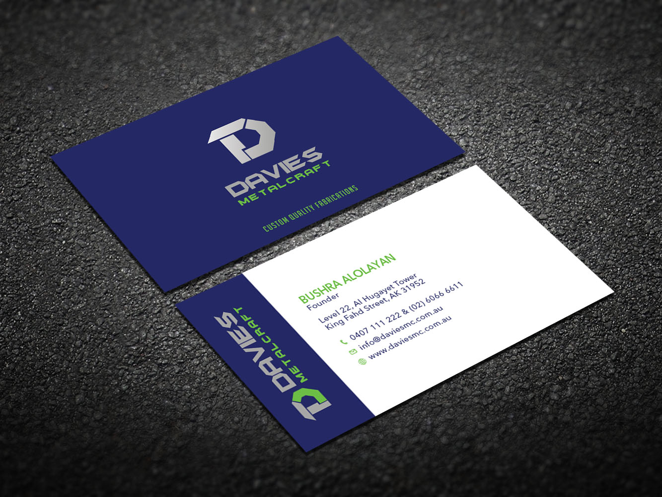 Business Card Design by Verified artistry for Davies Metalcraft | Design #13964495
