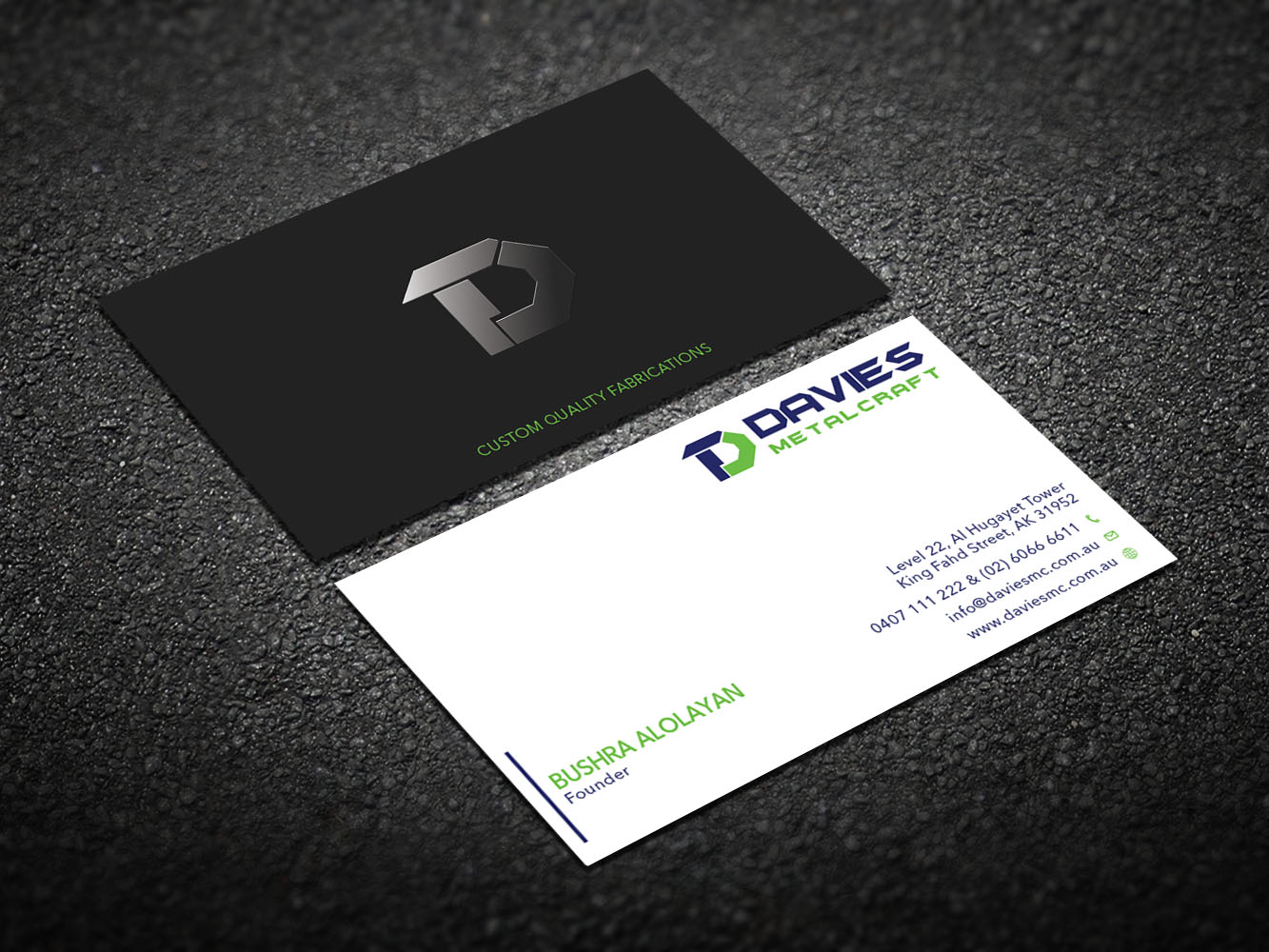 Business Card Design by Verified artistry for Davies Metalcraft | Design #13964500
