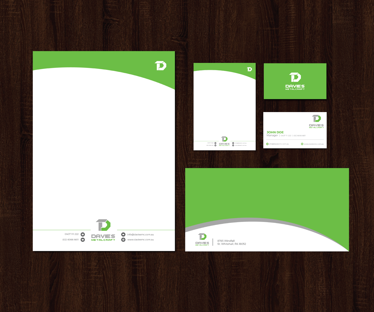Business Card Design by JK18 for Davies Metalcraft | Design #13961231
