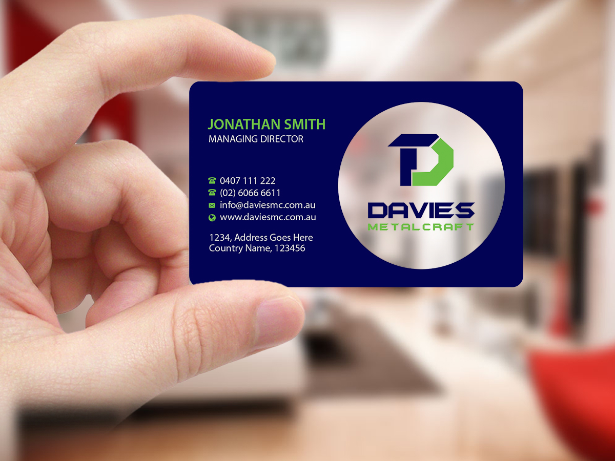 Business Card Design by Creations Box 2015 for Davies Metalcraft | Design #13964036