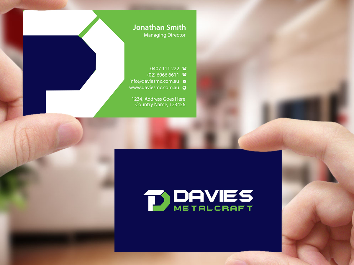 Business Card Design by Creations Box 2015 for Davies Metalcraft | Design #13964049