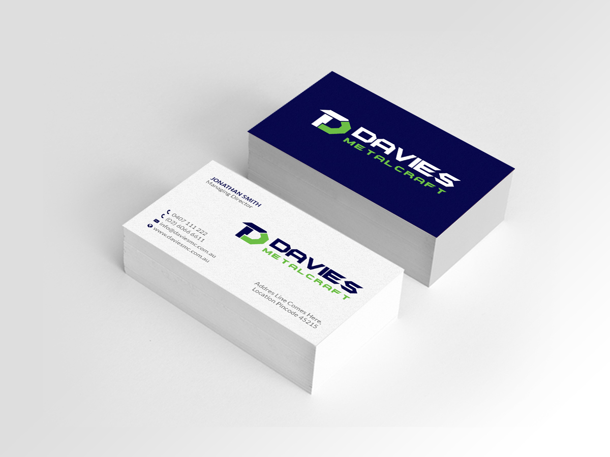 Business Card Design by Creations Box 2015 for Davies Metalcraft | Design #13964117