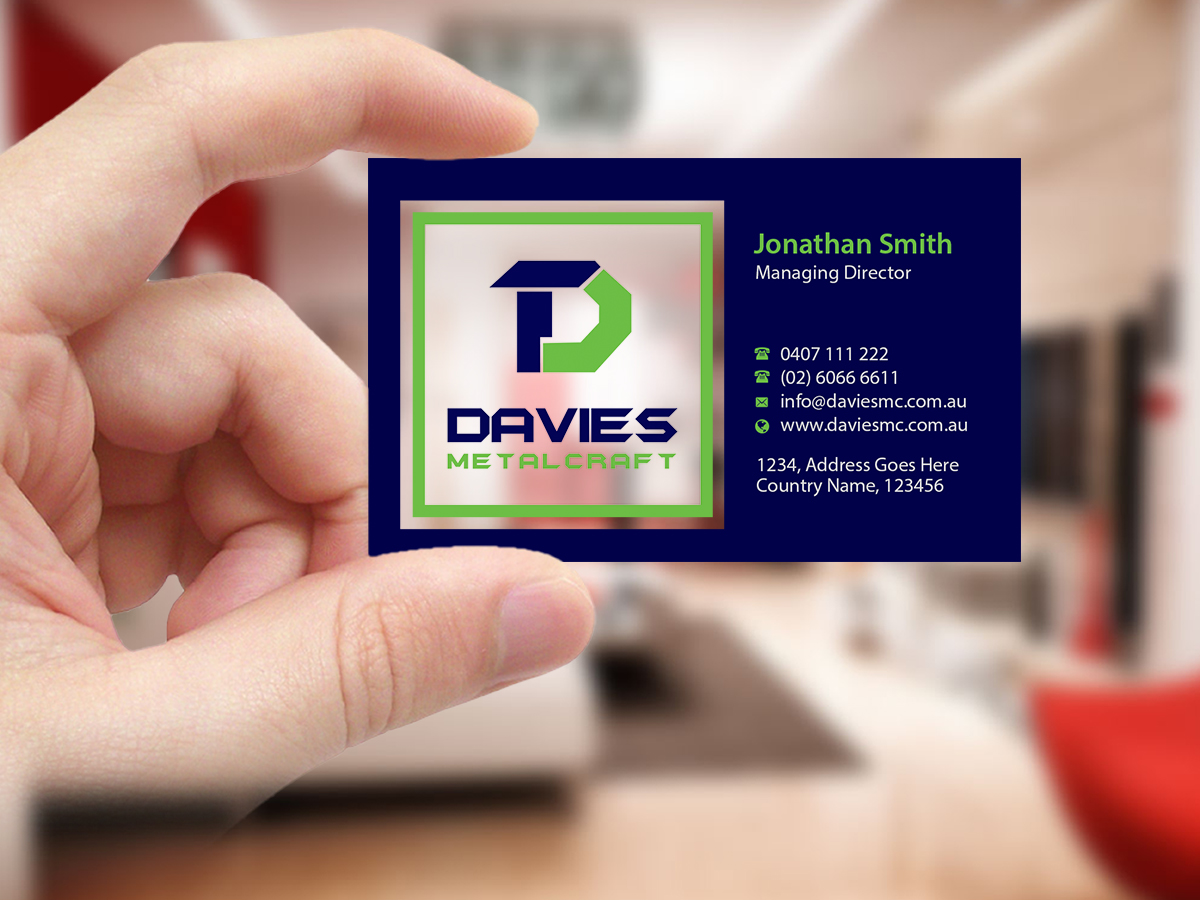 Business Card Design by Creations Box 2015 for Davies Metalcraft | Design #13964119