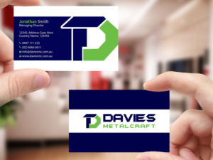 Visitenkarten-Design von Creations Box 2015 für Davies Metalcraft | Design: #13964134