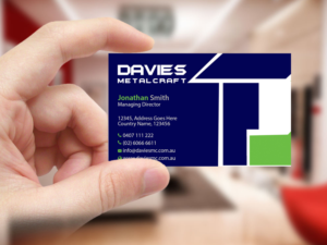 Visitenkarten-Design von Creations Box 2015 für Davies Metalcraft | Design: #13964135