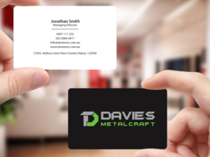 Visitenkarten-Design von Creations Box 2015 für Davies Metalcraft | Design: #13964136