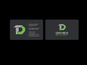 Visitenkarten-Design von Creations Box 2015 für Davies Metalcraft | Design: #13964154