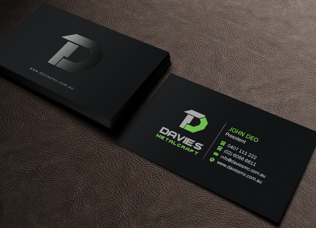 Business Card Design by Brand aid for Davies Metalcraft | Design #13986157
