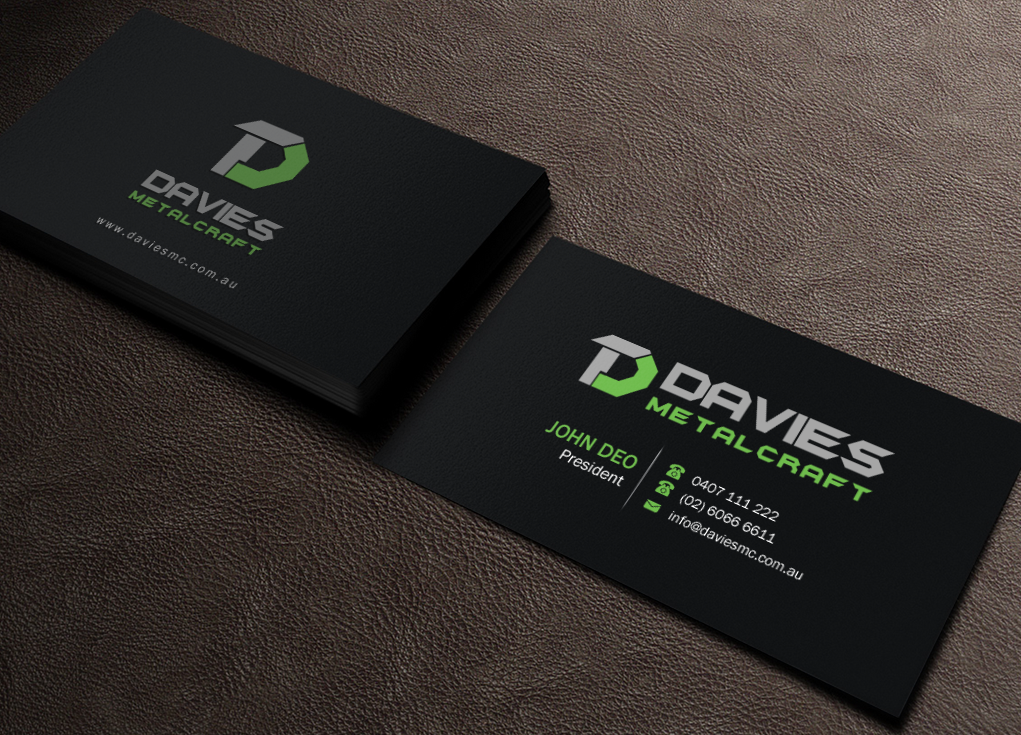 Business Card Design by Brand aid for Davies Metalcraft | Design #13986178