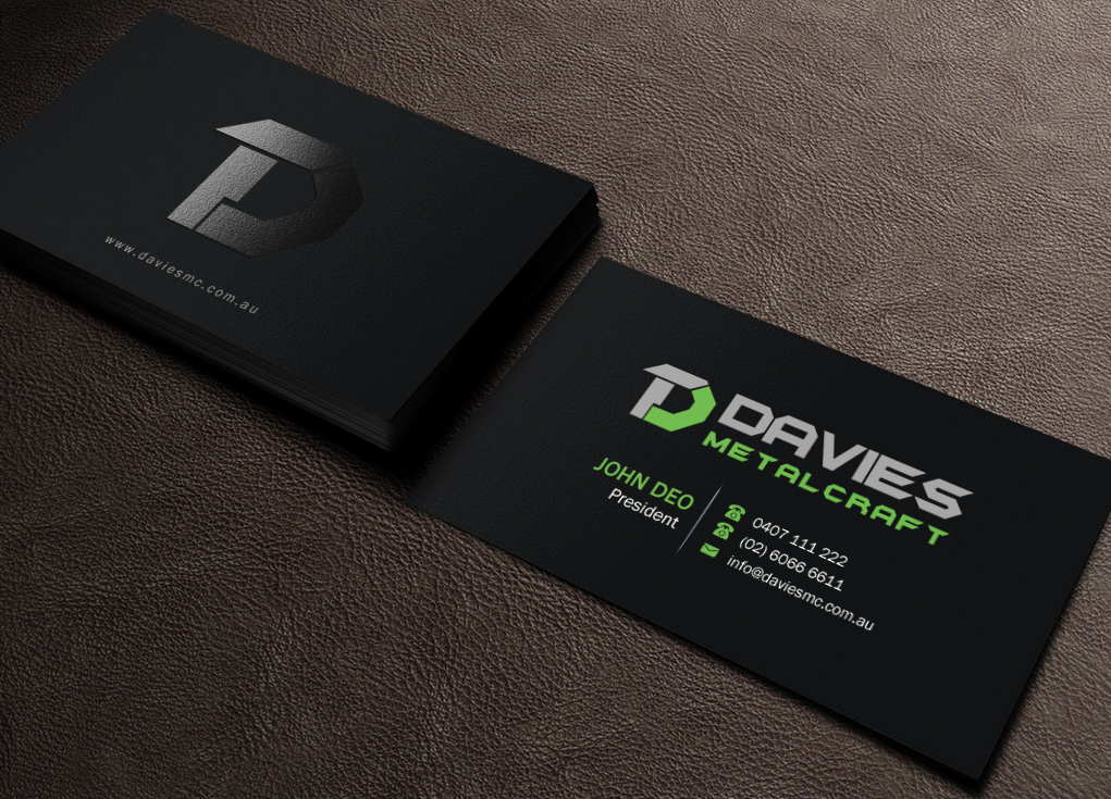 Business Card Design by Brand aid for Davies Metalcraft | Design #13986179